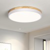 Vikaey Ceiling Light 11.81 inch, Flush Ceiling Light White, LED
