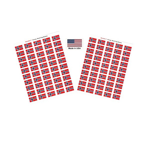 Made in USA! 100 Country Flag 1.5" x 1" Self