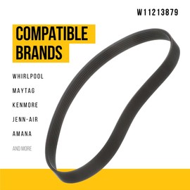 PartsBroz W11213879 Drive Belt - Compatible With Whirlpool Maytag Kenmore Washer - Replaces AP6327601 PS12349341 4844506 W10850138 Ultra Durable Replacement Repair Parts