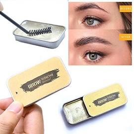 Brows Makeup Gel Soap - Brows Kit - With Eyebrow Brushes for Natural Eyebrows - Eyebrow Soap Kit