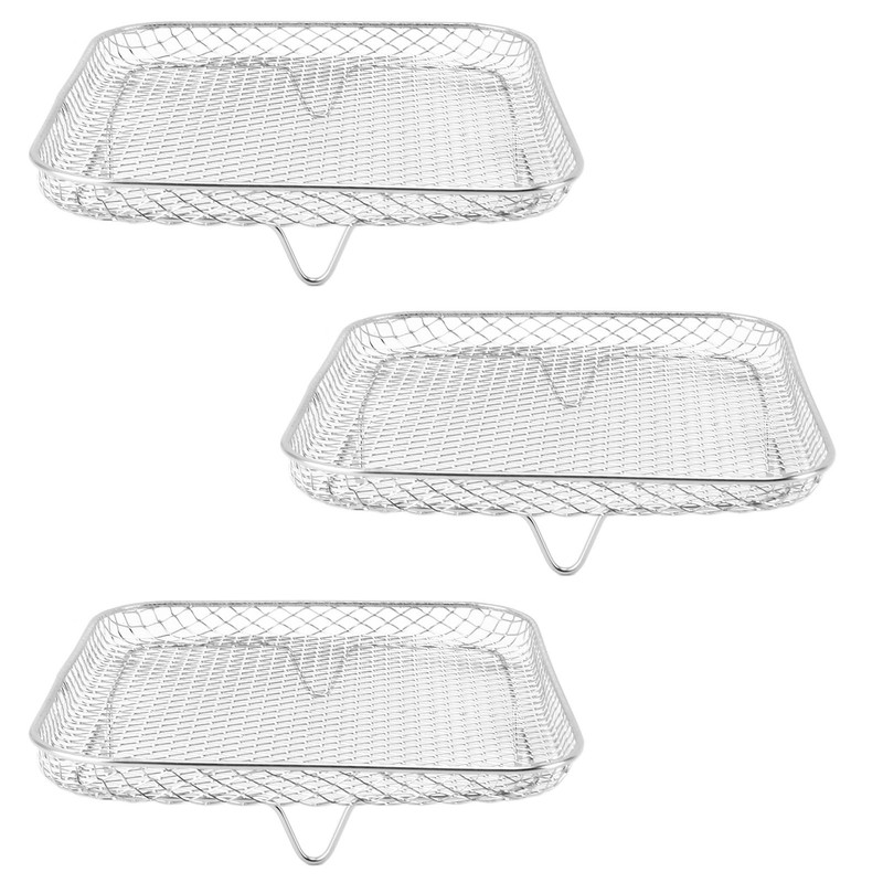 3PCS Fryer Rack Set 304 Stainless Steel Stackable Multi Layer