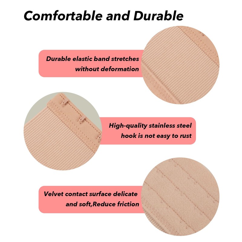 BienBion Women's Bra Extender 2 Hook Bra Extenders 2 Hooks