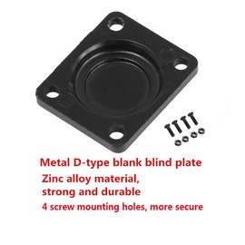 PENGLIN Panel Mount Blind Cover Plate, D Series 4 Holes Metal Rack Mounting Plate for Chassis Connectors, XLR Connectors, Pack of 10