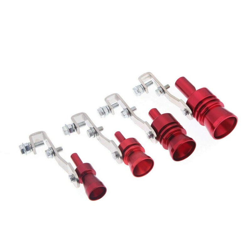 LanCo Turbo Whistle Exhaust Pipe BOV Simulator Valve Aluminium Red