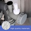 2 Pcs 45mm Kitchen Sink Waste Pipe Blanking Cap, Female