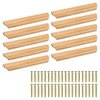 sourcing map 20Pcs Wood Drawer Pulls Handles, 160mm/6.3" Hole Spacing