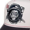 CapUniverse Trucker Cap with Monkey - Multicoloured Cap with Mesh