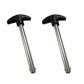 Weight Stack Pin T-Shaped Drop Set Gym Pin Tensile 3/8 Inch Diameter 4.4 Inch Heavy Duty Replacement Pin Locking Space Weight Lifting Machine Pins for Home Gym Strength Training Exercise Machine