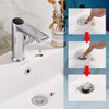 REGALMIX Pop Up Drain Stopper, Built-in Anti-Clogging Strainer, Polished Chrome,