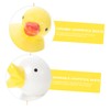 MAGICLULU 6Pcs Adorable Duck Shaped Chopstick Rests Yellow Ceramic Tableware