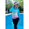 ATTRACO Womens Rash Vest Zipper Long Sleeve UPF 50 Rash