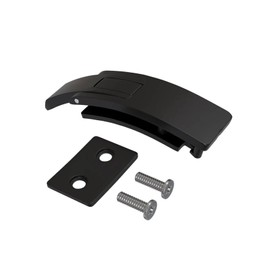 Replacement Lever Buckle for 10MM Weight lifting and Powerlifting Belts Fast Tightening and Quick Release Black Chrome (Black)