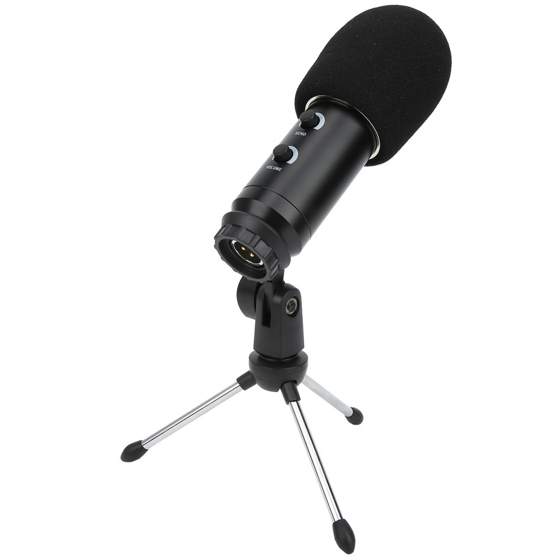 K8 Microphone 3‑Pin Interface Condenser with ECHOVOL Control USB 3.5mm