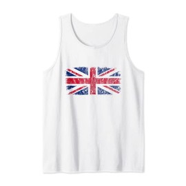 British Flag, Great Britain, United Kingdom Flag, Union Jack Tank Top