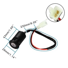 GOOFIT 2Pcs 2 Wire Ignition Key Switch Replacement for 50cc 70cc 90cc 110cc 125cc 150cc 200cc 250cc Electrical Scooter Go Kart ATV 4 Wheeler Quad