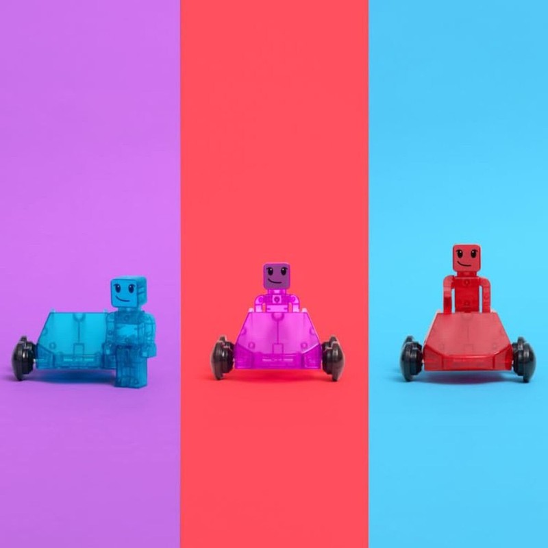 MAGNA-TILES Magna Tiles In Motion Toy Building Blocks with Vehicles