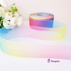 Rainbow Aurora Organdy Chiffon Ribbon DIY Gift Wrapping Ribbon Craft Translucent Ribbon Sentimental Wrapping / 무지개 오로라 오간디 쉬폰 리본 DIY 선물포장 리본공예 반투명리본 감성포장