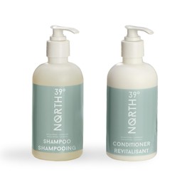 39° North Shampoo & Conditioner Set - Eucalyptus & Lavender Scent - Courtyard by Marriott and Residence Inn Hotels - Cleansing & Moisturizing - All Natural - 8.5oz - Hair Care Set