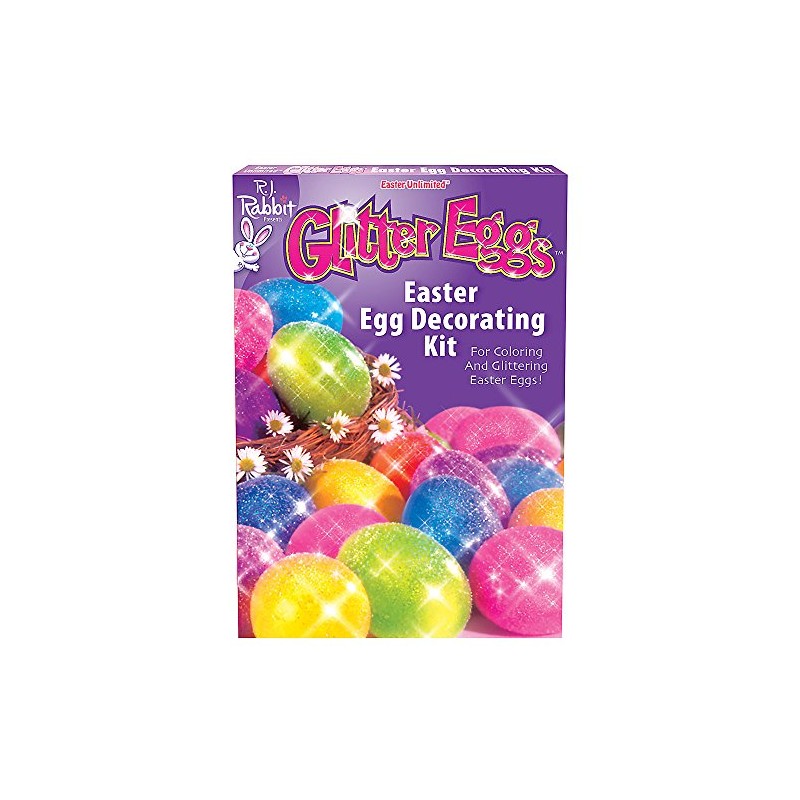 Fun World Glitter Egg Decorating Kit Standard,Blue