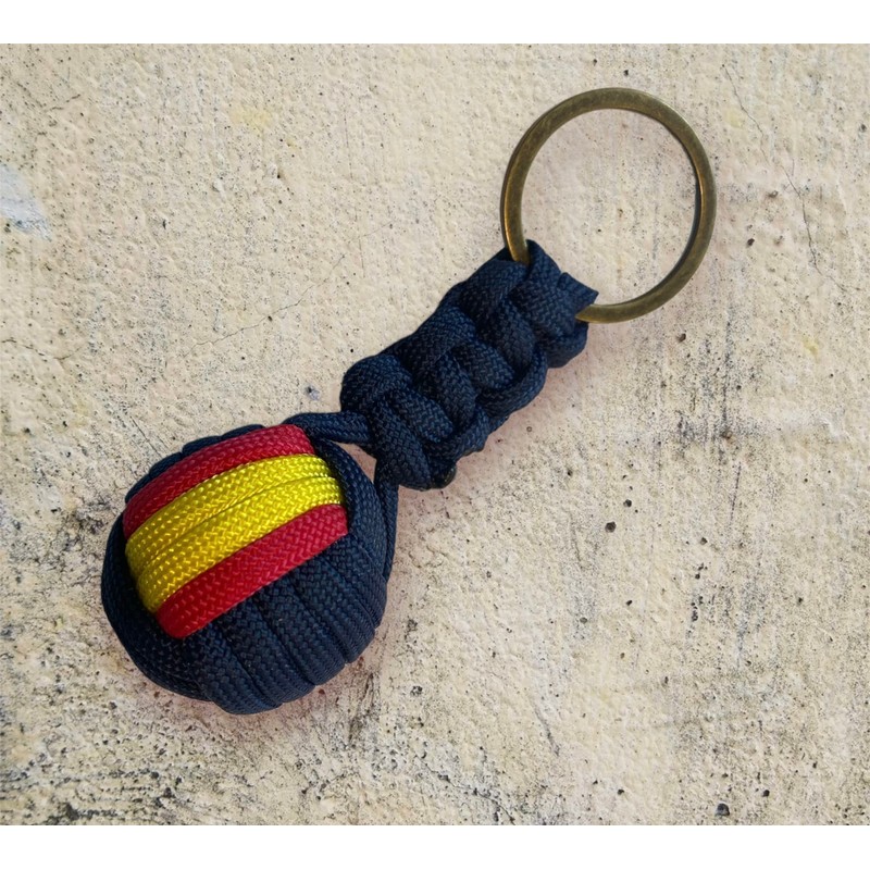 MIBANDERA Spanish Flag Keyring Key Ring Man Woman Spanish Flag