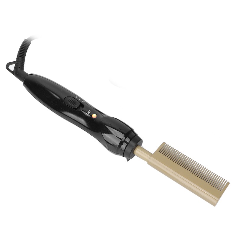 Electric Hot Comb Multifunctional Temperature Adjustable Hair Straightener Comb Styling