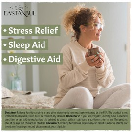 Eastanbul Lemon Balm Leaf, 1.4oz Lemon Balm Tea Loose Leaf & Pure, Melissa Tea, Te De Toronjil Morado, Dried Herb, Natural, No Caffeine, Natural, Vegan, Non GMO