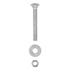3/8" x 3-1/2" (50 Pack) Galvanized Carriage Bolt Kit, Hot