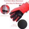 7-Mi Kids Winter Warm Water-Resistant Gloves for Skiing Snowboarding Cycling
