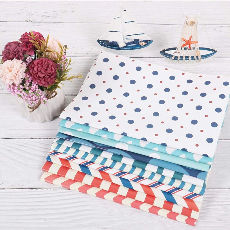 Stripy Wrapping Paper of Christmas Birthday Wedding Wrapping Paper Flat