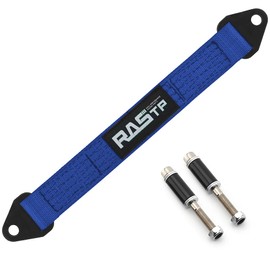 RASTP Limit Strap, Premium Quad Wrap Limit Strap Car Hauler Axle Straps Truck Wrecker Wheel Tie Down Strap with 10,000 Lb Webbing Strength (16 Inch,Blue)