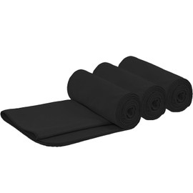 HIDMD Microfibre Sports Towel Fast Drying Sweat Towels for Gym Swimming Yoga Beach Travel Bath Shower Fitness Exercise Lightweight Camping Towels 3 Pack Black