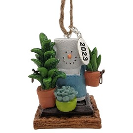 Plant Lover Gifts Smores Crazy Plant Lady Ornament Unique Garden Gift with Year Hang Tag Comes in a Gift Box