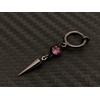 Akusetia Spring Type Ring, Earrings, Single Ear, Metal Black, Black,