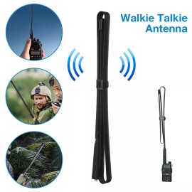 For Baofeng 1Pack  42.5'' SMA-Female Tactical Antenna VHF/UHF For  UV-5R UV-82 Two Way Radio
