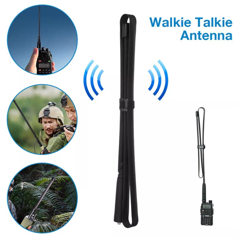 For Baofeng 1Pack 42.5'' SMA-Female Tactical Antenna VHF/UHF For UV-5R