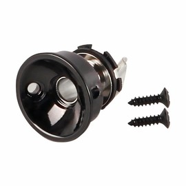 Laroal Electric Guitar Socket Jack Plate Holder Recessed Jack Guitar Parts Telecaster Guitar Jack Plate with Output Jack Ideal Replacement Parts for Electric Guitars