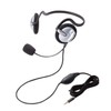 Elecom HS-NB05TSV Headset, Microphone, 4 Pole, Binaural, Neckband, Durable Cord,