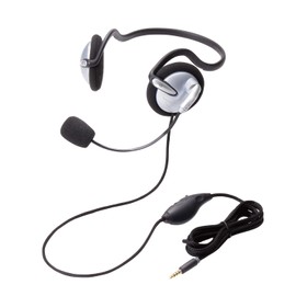 Elecom HS-NB05TSV Headset, Microphone, 4 Pole, Binaural, Neckband, Durable Cord, 5.9 ft (1.8 m)
