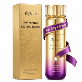 Suero peptídico de retinol para cara y cuello con soporte NAD+, colágeno reafirmante cuidado de la piel para líneas finas, arrugas e hidratación, suer