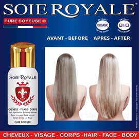 Hair Care Face Body 66 ml Organic Royal Lily Extract Silk Proteins Vitamins EF Nourishes moisturizes Detangles with intense shine without alcohol by Soie Royale