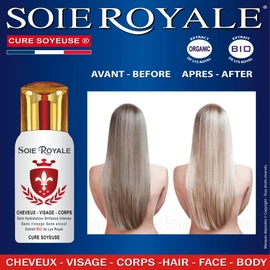 Hair Care Face Body 66 ml Organic Royal Lily Extract Silk Proteins Vitamins EF Nourishes moisturizes Detangles with intense shine without alcohol by Soie Royale