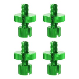 HOPESPANNER 4 Pcs M8 Motorcycle Clutch Brake Cable Adjuster Screw Aluminum Alloy Brake Clutch Line Adjusting Bolt for Motorbike Scooter Dirt Bike Green