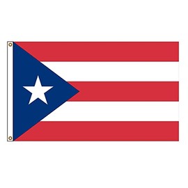 PinkDisplay North America flag Puerto Rico 3x5ft(90x150cm) eyelets and double stitches