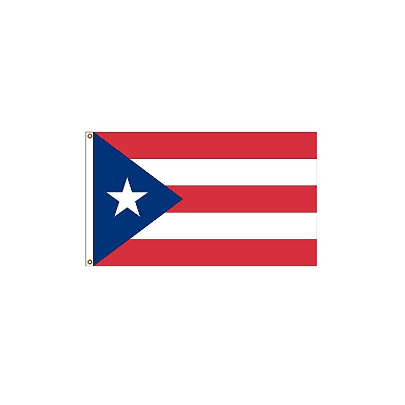 PinkDisplay North America flag Puerto Rico 3x5ft(90x150cm) eyelets and double