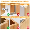 TamBee 1/2 Inch Overlay 175 Degree Cabinet Door Hinges Frameless