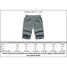 Tansozer Men’s Sport Shorts with Zip - grey, size: l