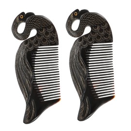 IWOWHERO Scalp Massager Hair Scalp Water Spa Massage 2 Pack Portable Home Massage Comb Black