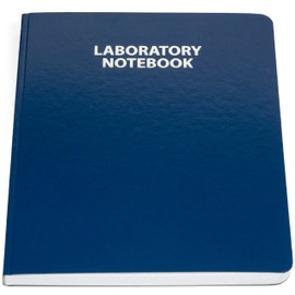 Scientific Notebook Company Flush Trimmed, Model #2001 Research Laboratory Notebook, 192 Pages, Smyth Sewn, 9.25 X 11.25, 4x4 Grid (Black Cover)