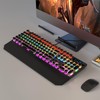 MageGee Typewriter Mechanical Gaming Keyboard, Retro Black Punk Round Keycaps