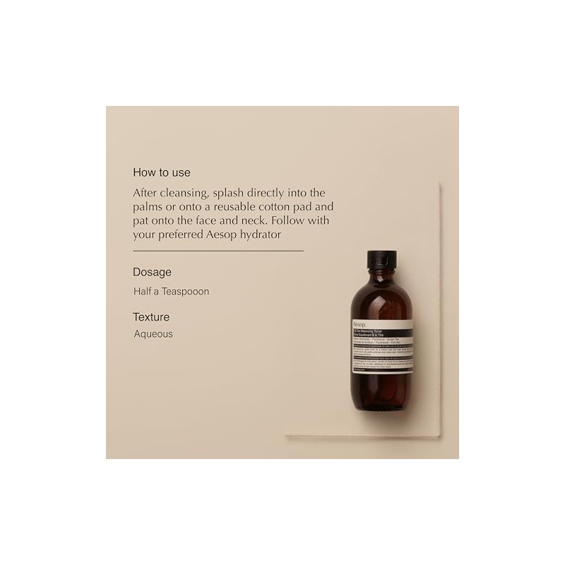 Aesop B and Tea Balancing Toner, 6.7 Ounce